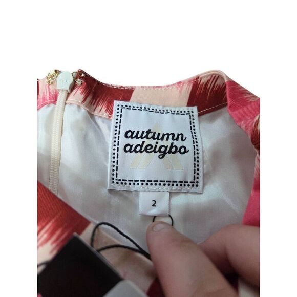 NWT Tuckernuck Autumn Adeigbo Lenore Rose Dress Sz 2 - Picture 4 of 5